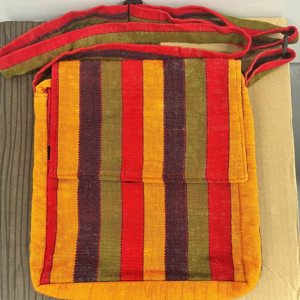 Colorful Striped Shoulder Bag